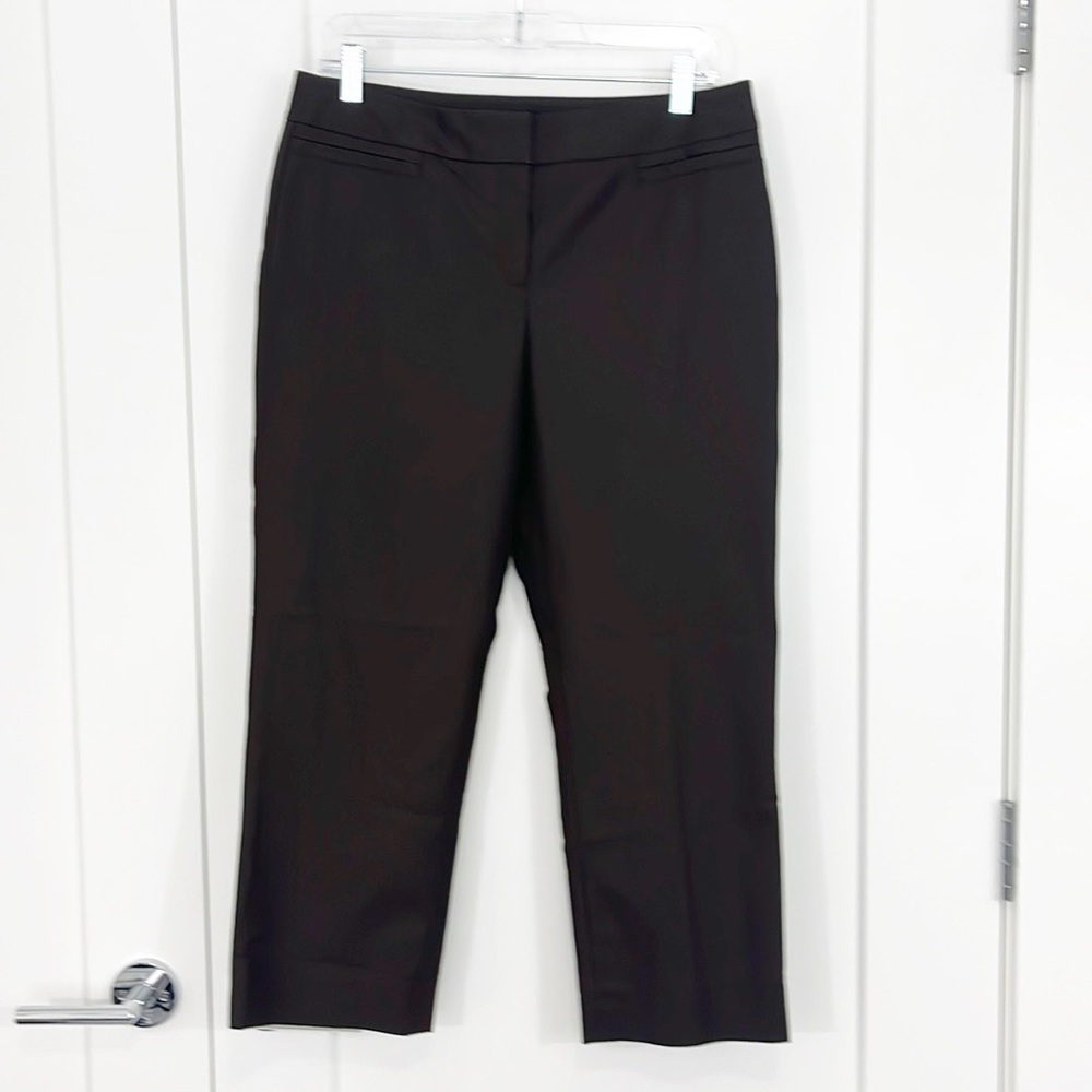 New Lafayette 148 Size 6 Brown Cropped Trousers with Pockets